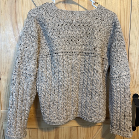 Blarney Woolen Mills brown Cable Knit Cardigan - Picture 4 of 7